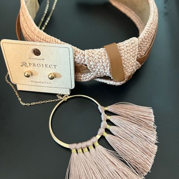 Dusty Pink Tassel Necklace Jewelry Bundle main image 4
